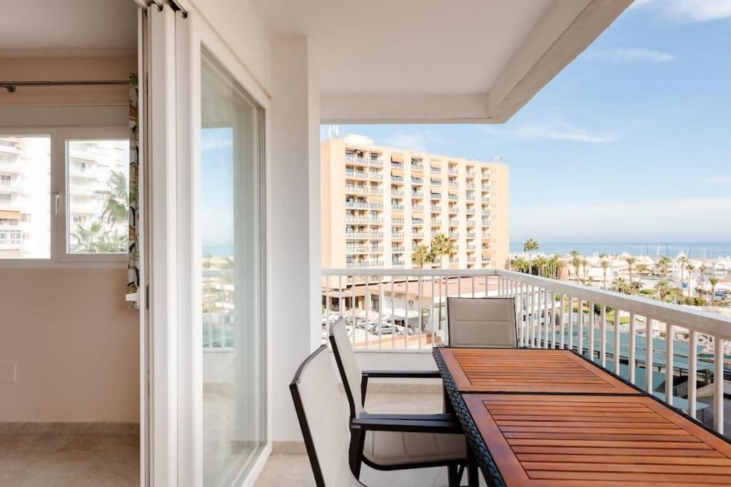 Amplio Con Vistas Al Mar Y Piscina En Benalmadena公寓 外观 照片